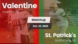 Matchup: Valentine High vs. St. Patrick's  2020