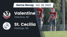Recap: Valentine  vs. St. Cecilia  2022