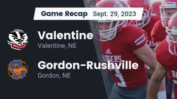 Recap: Valentine  vs. Gordon-Rushville  2023