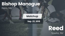 Matchup: Bishop Manogue High vs. Reed  2016