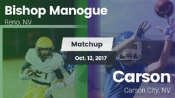 Matchup: Bishop Manogue High vs. Carson  2017