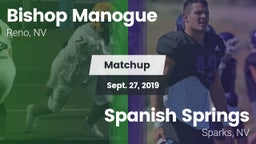 Matchup: Bishop Manogue High vs. Spanish Springs  2019