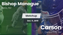 Matchup: Bishop Manogue High vs. Carson  2019