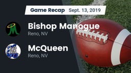 Recap: Bishop Manogue  vs. McQueen  2019