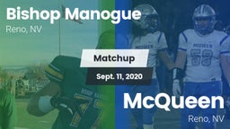 Matchup: Bishop Manogue High vs. McQueen  2020