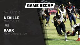 Recap: Neville  vs. Karr  2015