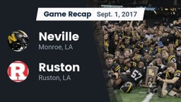 Recap: Neville  vs. Ruston  2017