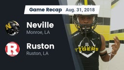 Recap: Neville  vs. Ruston  2018
