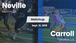 Matchup: Neville  vs. Carroll  2018