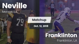 Matchup: Neville  vs. Franklinton  2018