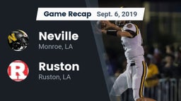 Recap: Neville  vs. Ruston  2019