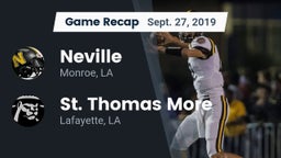 Recap: Neville  vs. St. Thomas More  2019