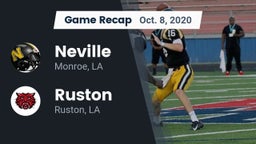 Recap: Neville  vs. Ruston  2020