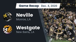 Recap: Neville  vs. Westgate  2020
