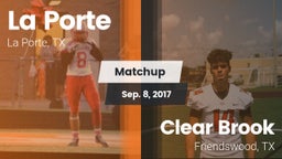 Matchup: La Porte  vs. Clear Brook  2017
