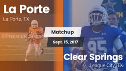 Matchup: La Porte  vs. Clear Springs  2017