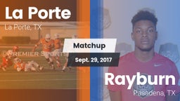 Matchup: La Porte  vs. Rayburn  2017