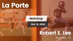 Matchup: La Porte  vs. Robert E. Lee  2020
