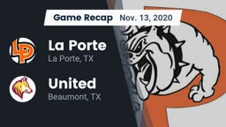 Recap: La Porte  vs. United  2020