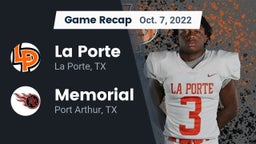 Recap: La Porte  vs. Memorial  2022