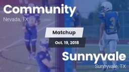 Matchup: Community High vs. Sunnyvale  2018
