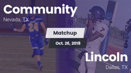 Matchup: Community High vs. Lincoln  2018