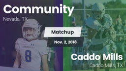 Matchup: Community High vs. Caddo Mills  2018