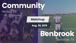 Matchup: Community High vs. Benbrook  2019