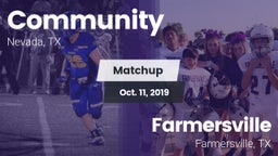 Matchup: Community High vs. Farmersville  2019
