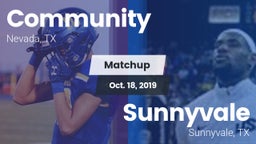 Matchup: Community High vs. Sunnyvale  2019