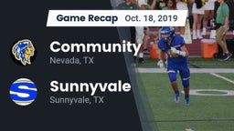 Recap: Community  vs. Sunnyvale  2019