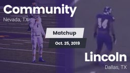 Matchup: Community High vs. Lincoln  2019