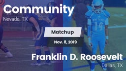 Matchup: Community High vs. Franklin D. Roosevelt  2019
