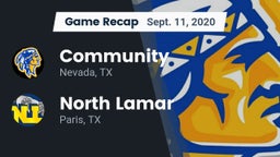 Recap: Community  vs. North Lamar  2020