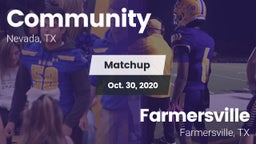 Matchup: Community High vs. Farmersville  2020