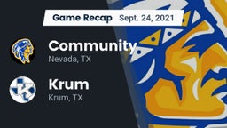 Recap: Community  vs. Krum  2021