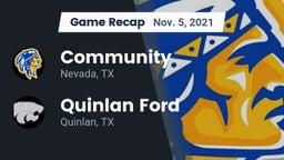 Recap: Community  vs. Quinlan Ford  2021