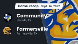 Recap: Community  vs. Farmersville  2022