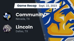 Recap: Community  vs. Lincoln  2023