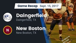 Recap: Daingerfield  vs. New Boston  2017