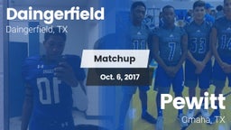 Matchup: Daingerfield High vs. Pewitt  2017