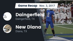 Recap: Daingerfield  vs. New Diana  2017
