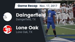 Recap: Daingerfield  vs. Lone Oak  2017