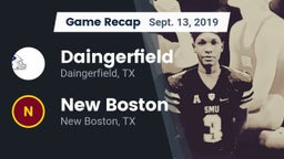 Recap: Daingerfield  vs. New Boston  2019
