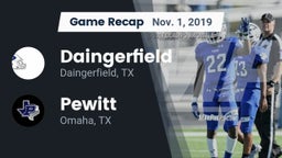 Recap: Daingerfield  vs. Pewitt  2019