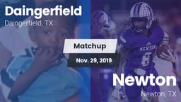 Matchup: Daingerfield High vs. Newton  2019