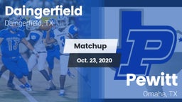 Matchup: Daingerfield High vs. Pewitt  2020