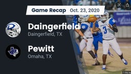 Recap: Daingerfield  vs. Pewitt  2020