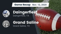 Recap: Daingerfield  vs. Grand Saline  2020