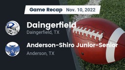 Recap: Daingerfield  vs. Anderson-Shiro Junior-Senior  2022